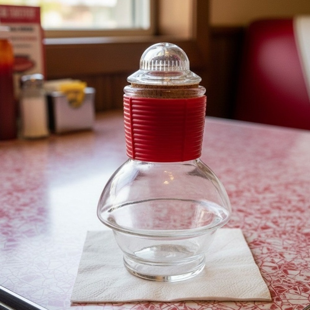 McKee Glasbake‎ Red Band Hottle Bottle, Vintage Carafe, Replacement Decanter